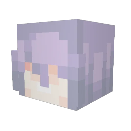 APElJ Minecraft avatar head, 3D render