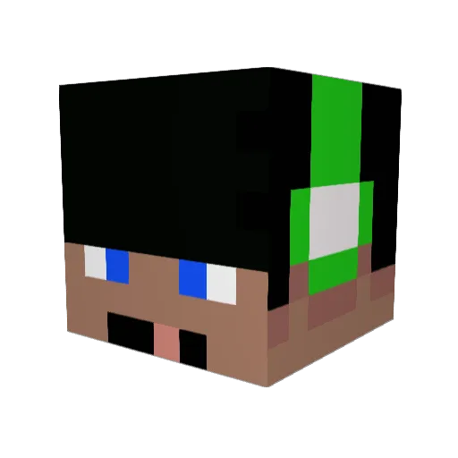 APG_Swag Minecraft avatar head, 3D render