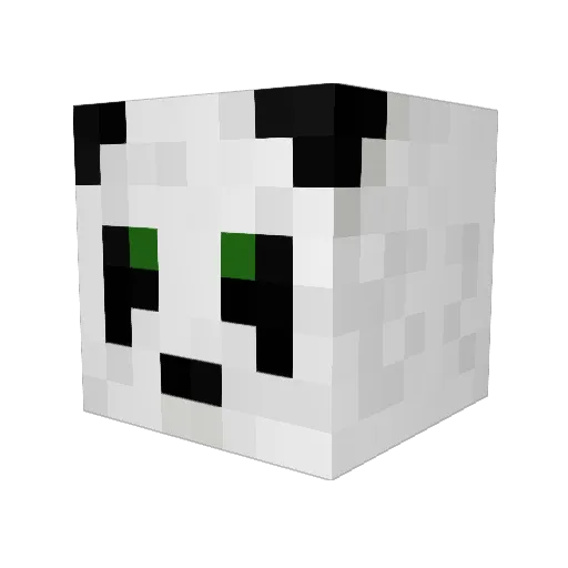 APHAART Minecraft avatar head, 3D render
