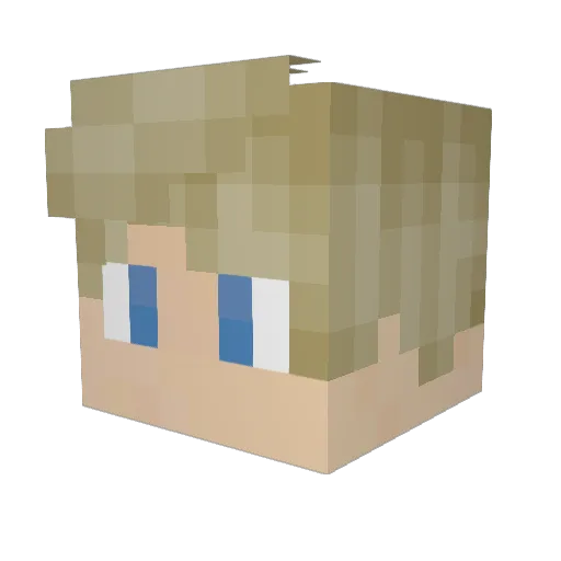 APHELIIION Minecraft avatar head, 3D render