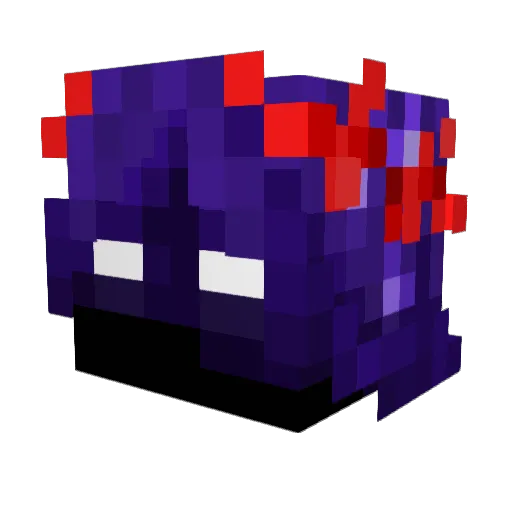 APHILEI Minecraft avatar head, 3D render
