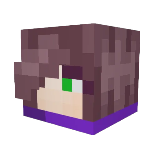 APHNYX Minecraft avatar head, 3D render