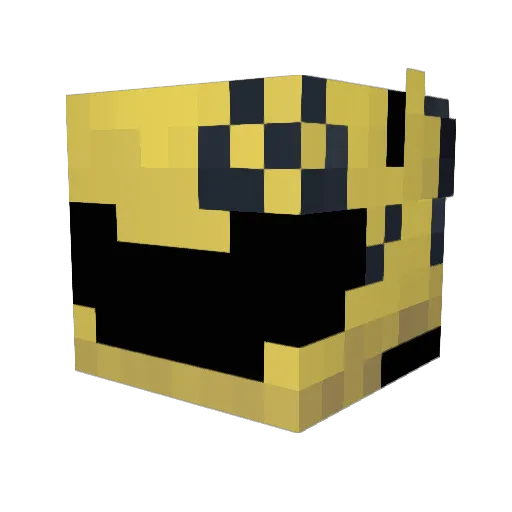 API_Dev Minecraft avatar head, 3D render