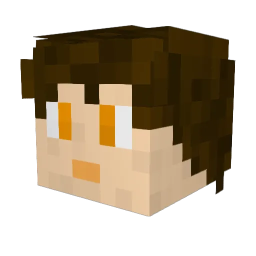 APJifengc Minecraft avatar head, 3D render