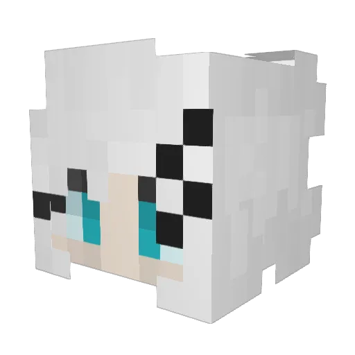 APMK Minecraft avatar head, 3D render