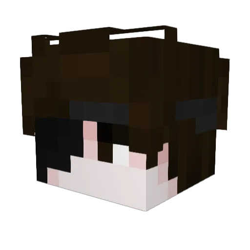 APP1112 Minecraft avatar head, 3D render