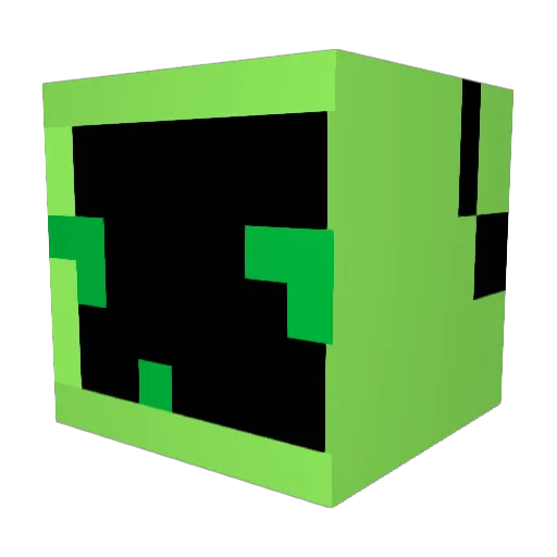 APPLESNSTEREO Minecraft avatar head, 3D render