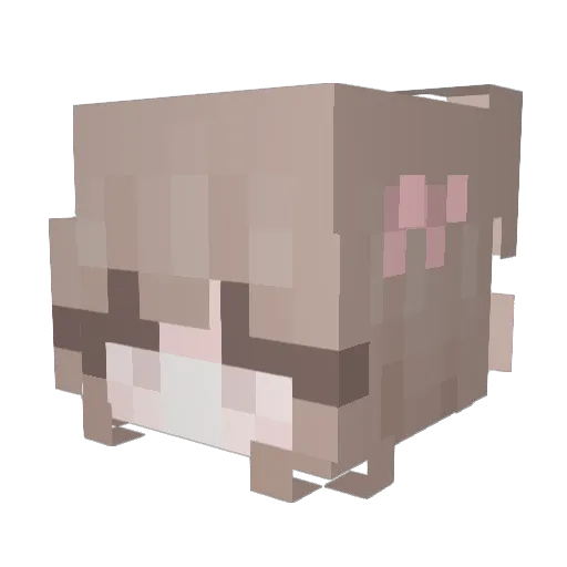 APPo1102 Minecraft avatar head, 3D render