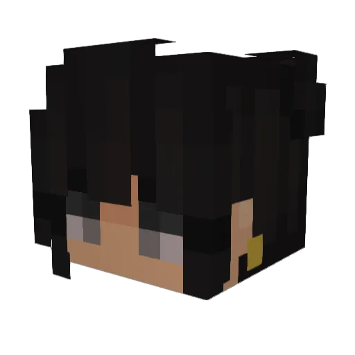 APRETTYANGEL Minecraft avatar head, 3D render