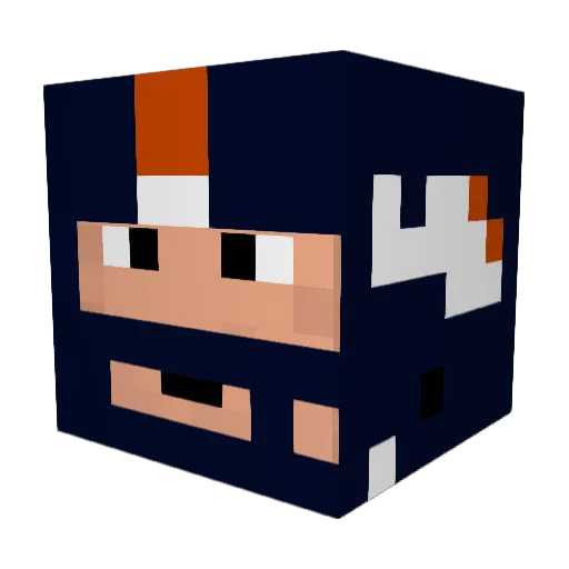 APRumi Minecraft avatar head, 3D render