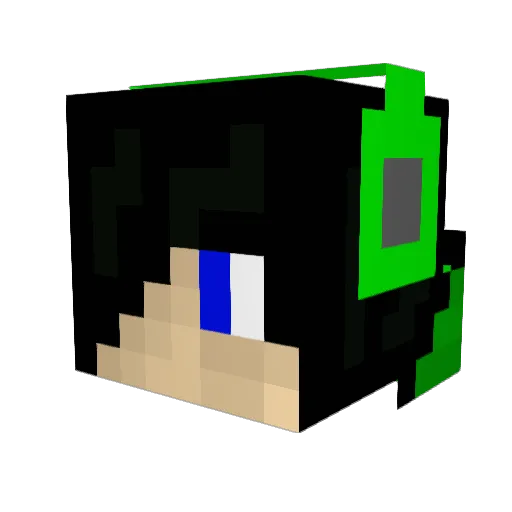 APerson486 Minecraft avatar head, 3D render