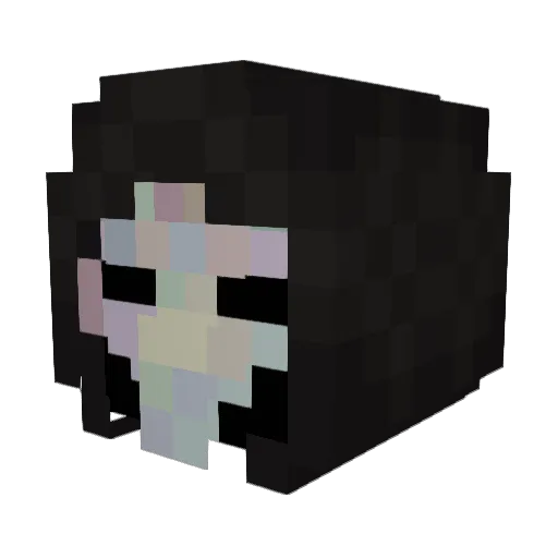 APlagueAugur Minecraft avatar head, 3D render