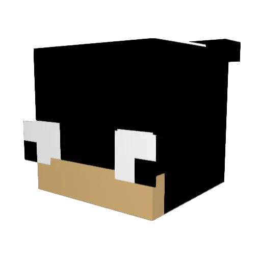 APorraDoSuco Minecraft avatar head, 3D render