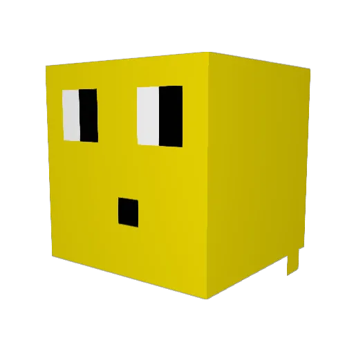 APuddleduck Minecraft avatar head, 3D render