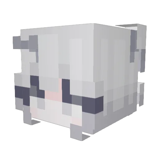 AQ030 Minecraft avatar head, 3D render