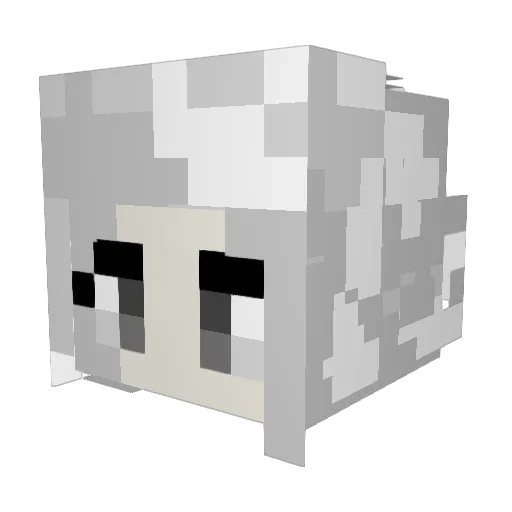 AQFeld Minecraft avatar head, 3D render