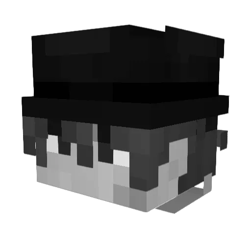 AQGR Minecraft avatar head, 3D render