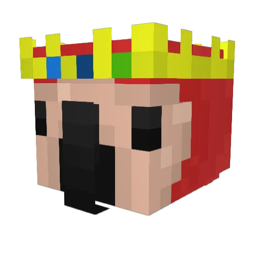 AQplays101 Minecraft avatar head, 3D render