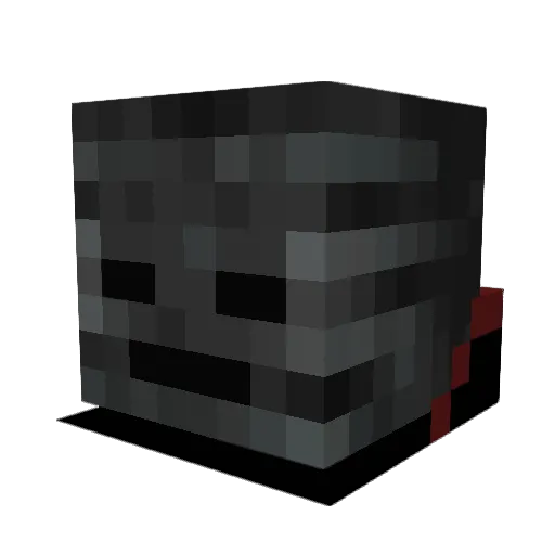 AR00B Minecraft avatar head, 3D render
