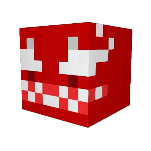 AR1386 Minecraft avatar head, 3D render