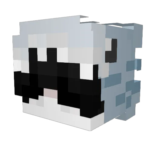 AR1IZT Minecraft avatar head, 3D render