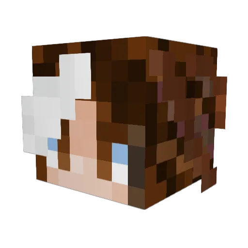 ARAArtsandGames Minecraft avatar head, 3D render