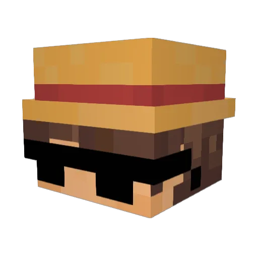 ARATH32 Minecraft avatar head, 3D render