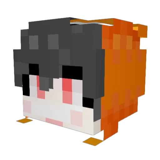 ARC0112 Minecraft avatar head, 3D render