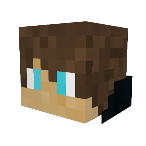 ARC5783 Minecraft avatar head, 3D render