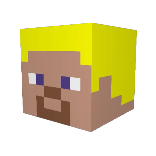 ARCHANGEL7000 Minecraft avatar head, 3D render