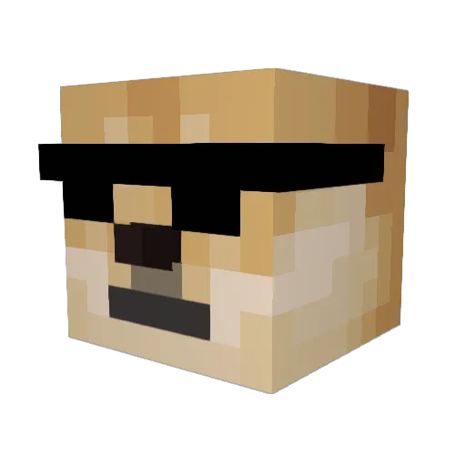 ARCHIESAURUSROAR Minecraft avatar head, 3D render