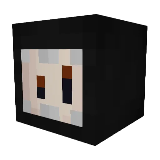 ARCHISHADE Minecraft avatar head, 3D render
