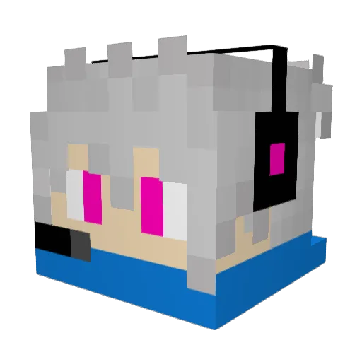 ARCHTORIAS Minecraft avatar head, 3D render