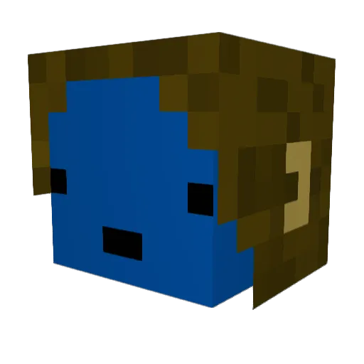 ARCI Minecraft avatar head, 3D render