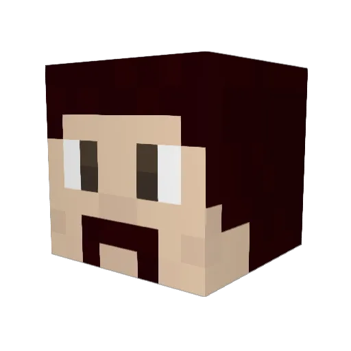 ARCTIC_CODY Minecraft avatar head, 3D render