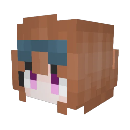 ARCUSV Minecraft avatar head, 3D render