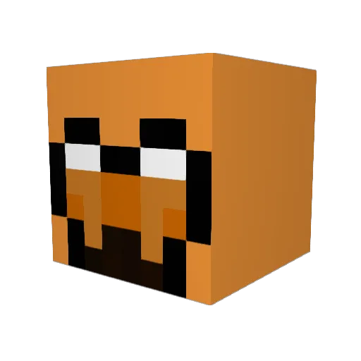 ARDS_V Minecraft avatar head, 3D render