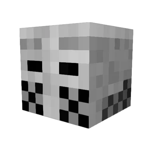 ARGAILLE Minecraft avatar head, 3D render