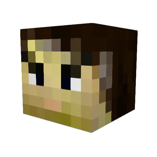 ARGAIN Minecraft avatar head, 3D render