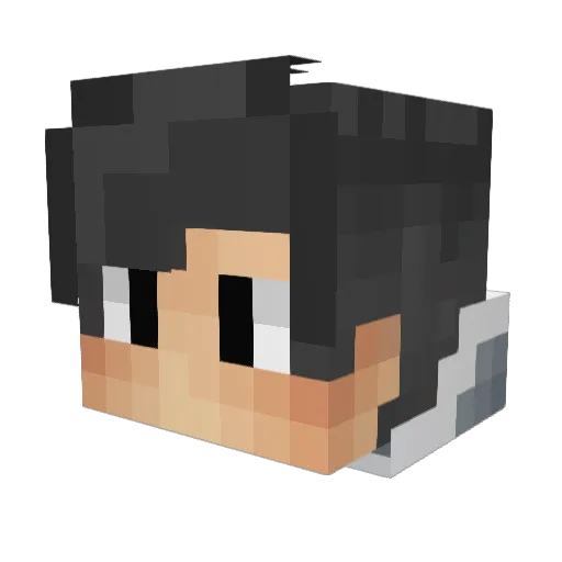 ARGUKA Minecraft avatar head, 3D render