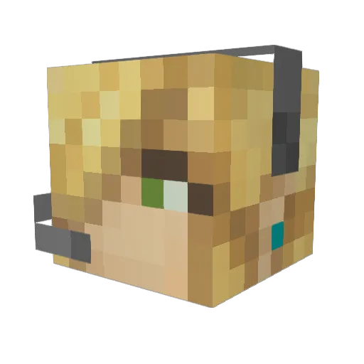 ARHrecall Minecraft avatar head, 3D render