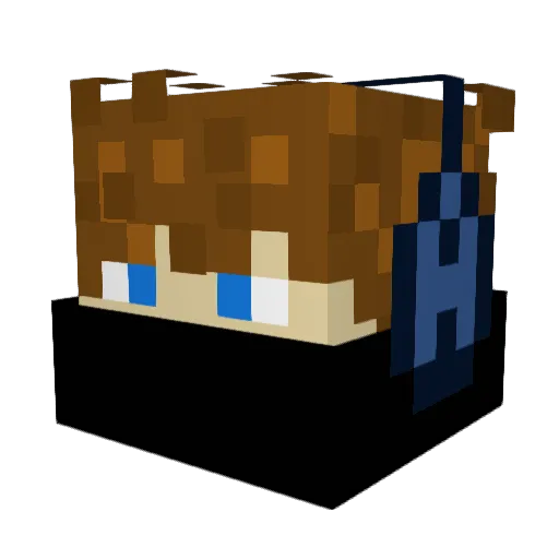 ARIAN3101 Minecraft avatar head, 3D render