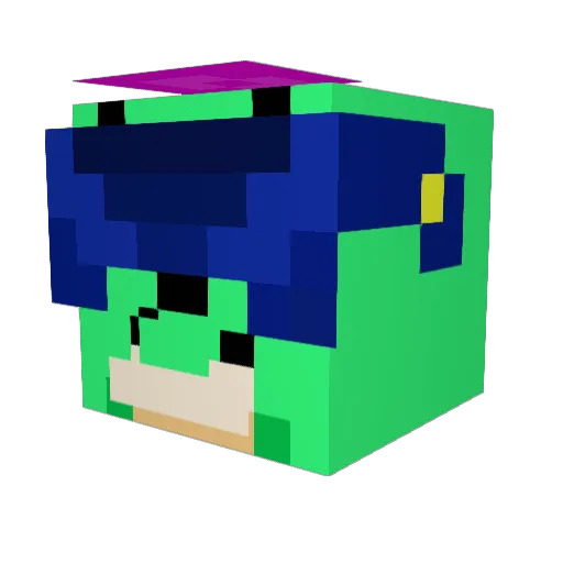 ARIJUS0333 Minecraft avatar head, 3D render
