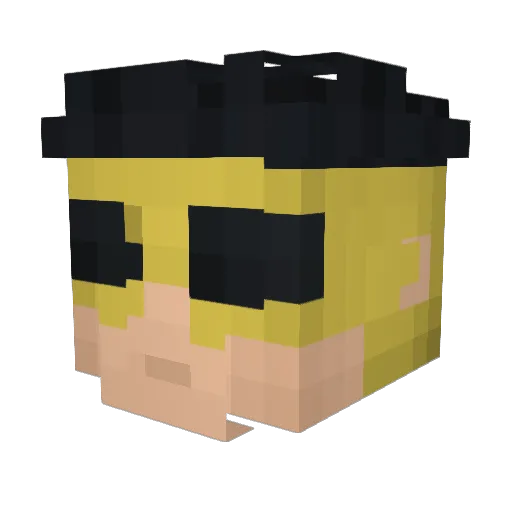 ARIR0723 Minecraft avatar head, 3D render