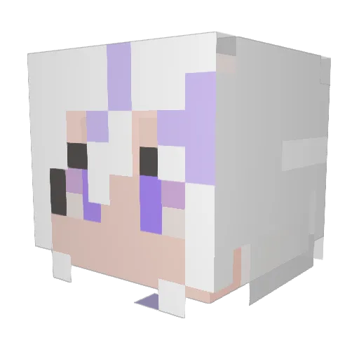 ARJIS Minecraft avatar head, 3D render