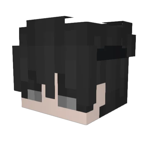 ARKCHU Minecraft avatar head, 3D render