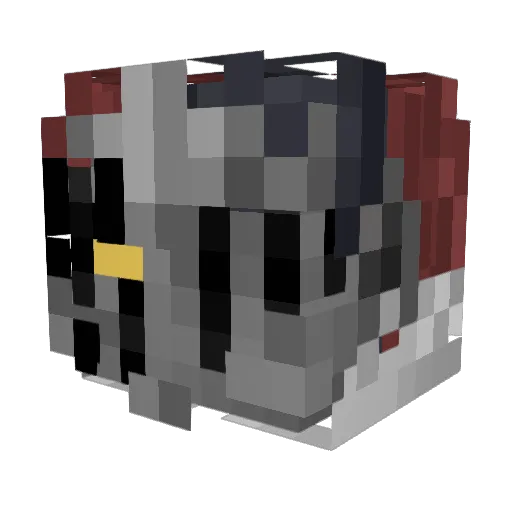 ARKH_N Minecraft avatar head, 3D render