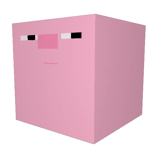 ARK_DM Minecraft avatar head, 3D render