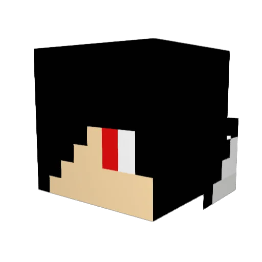 ARL01 Minecraft avatar head, 3D render