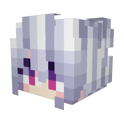 ARM3RIX Minecraft avatar head, 3D render